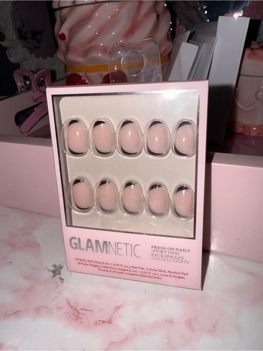 Glamnetic Nude Pink Short Oval Press-On Nails